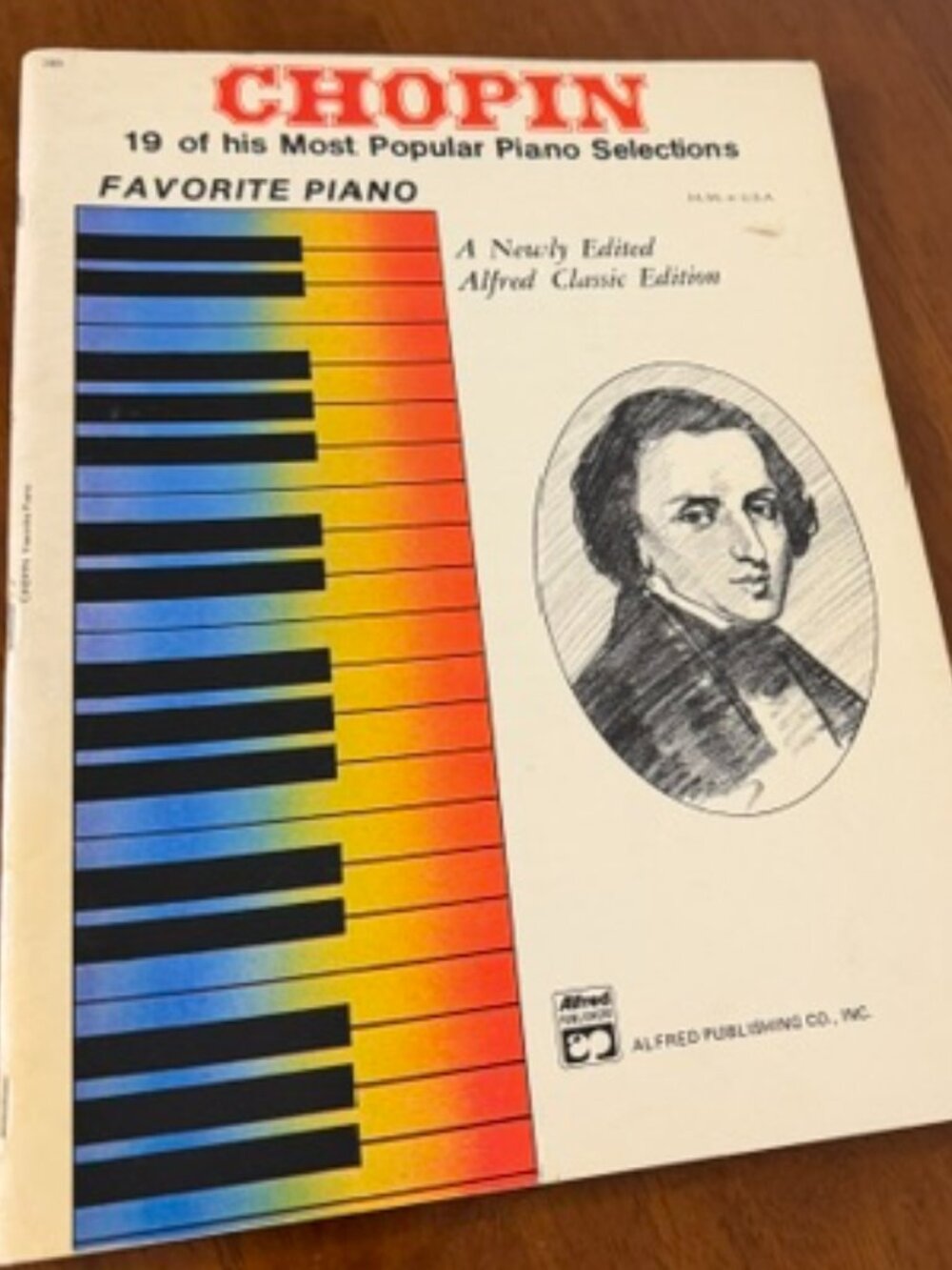 Vintage 1976 Chopin Piano Selections Alfred Classic Edition.